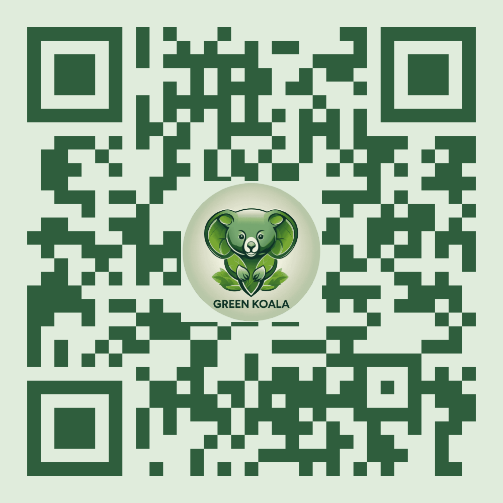 Green Koala qr